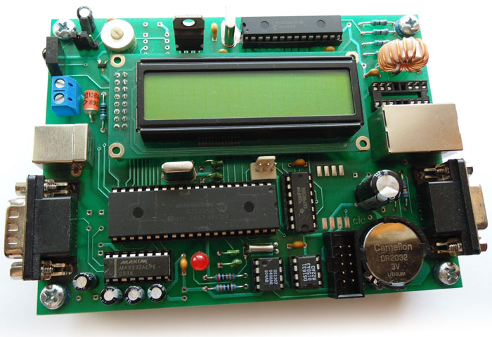 Отладочная плата с USB на базе микроконтроллера Microchip PIC18F4550